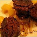 Boudin noir aux pommes sur compotee d'oignons