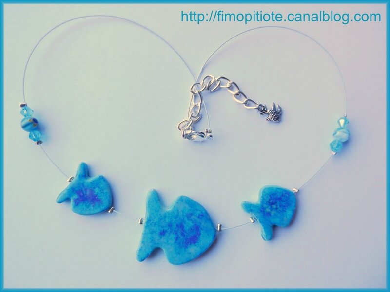 bracelet collier boucles d'oreilles pate fimo bijoux (6)
