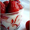 Verrine légère à la fraise