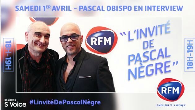 [VIDEO] Pascal Obispo invité de Pascal Nègre sur RFM 