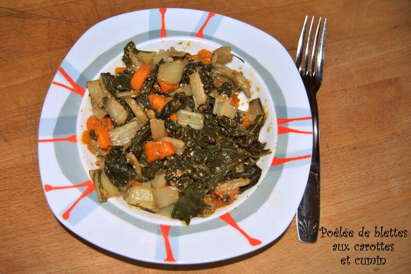 Poelee De Blettes Aux Carottes Et Cumin Vegetarienne A La Campagne