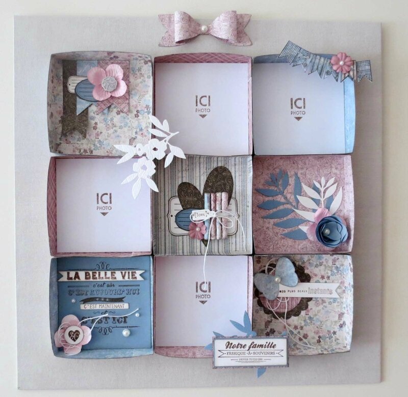 Scrap Deco Un Cadre A Casiers Cafechocoscrap