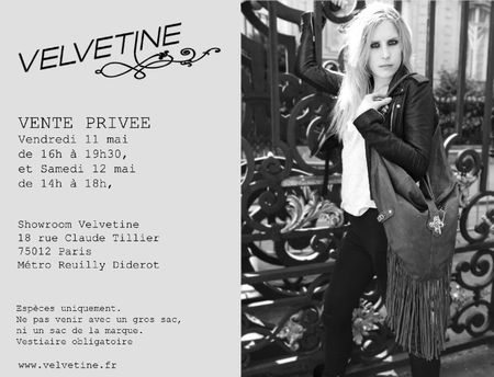 INVITATION VP VELVETINE mai 2012