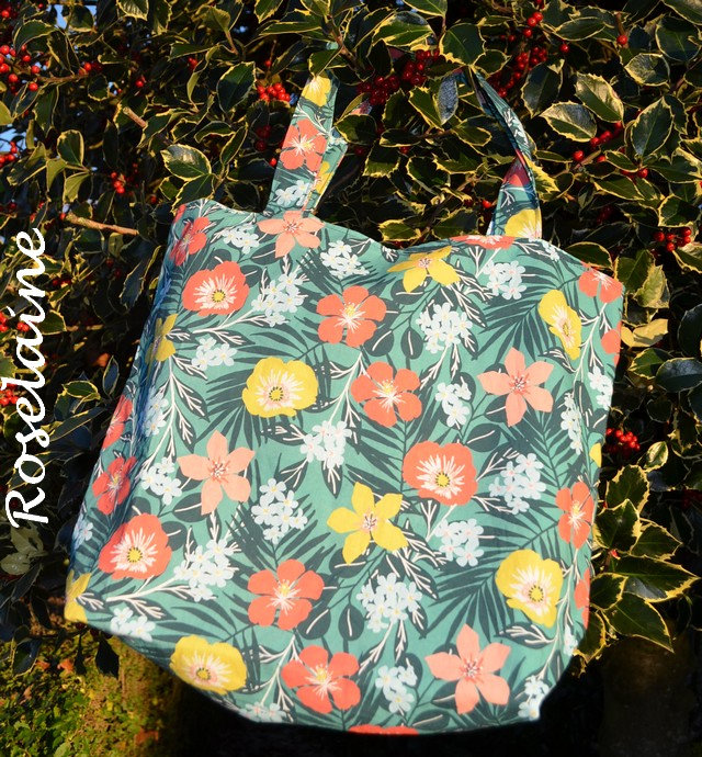 Roselaine Tote bag fleurs
