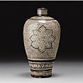 A rare painted 'jizhou' vase, meiping, southern song dynasty (1127-1279)