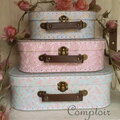 Petites valises gigognes déco