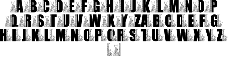 LMS Egyptian Bookends font