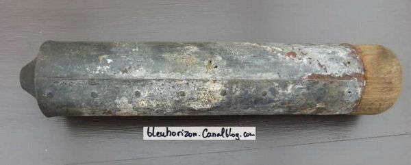 projectile français cellerier complet pour caffût 75 mm FR et 77 mm all