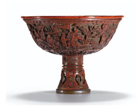 A_CARVED_CINNABAR_LACQUER_STEMBOWL