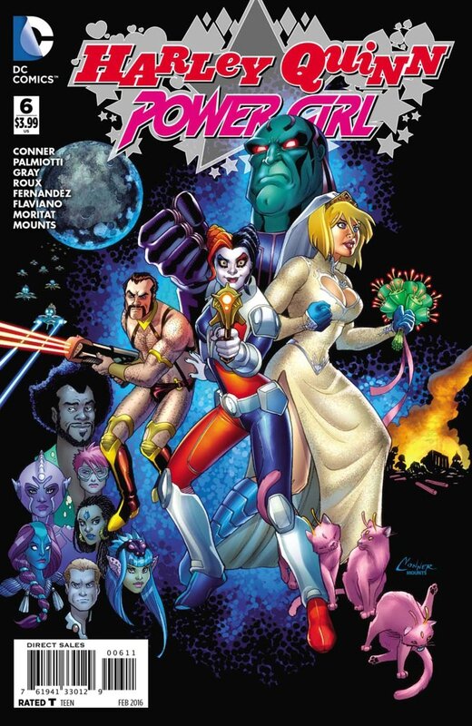 new 52 harley quinn and power girl 6