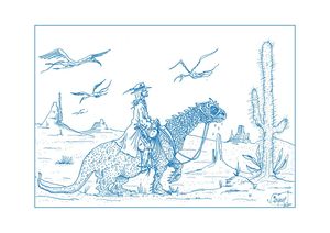 illustration bleu web