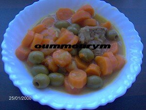 Mon boeuf carottes/olives