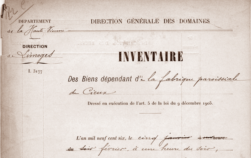 Inventaires 1906