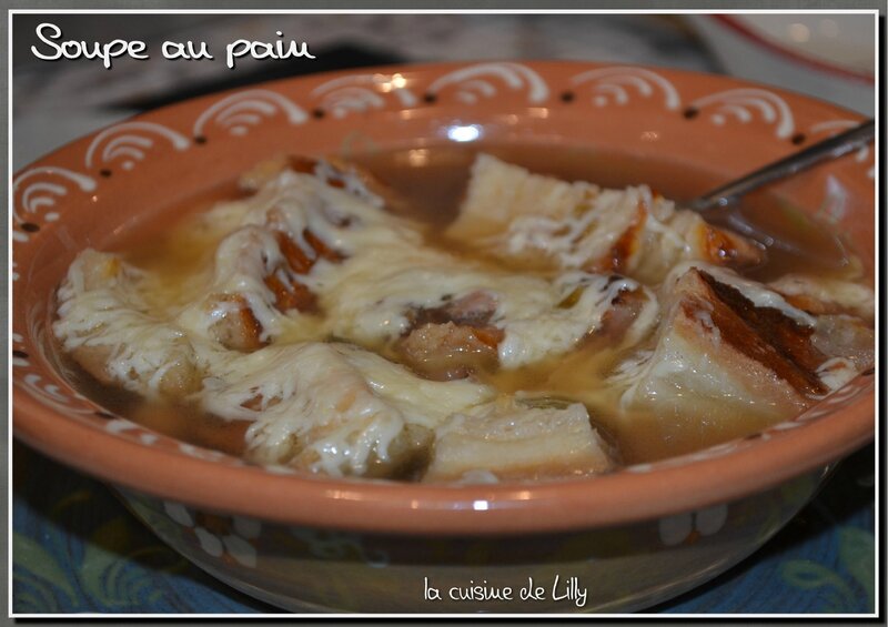 Soupe au pain gratinée La cuisine de Lilly