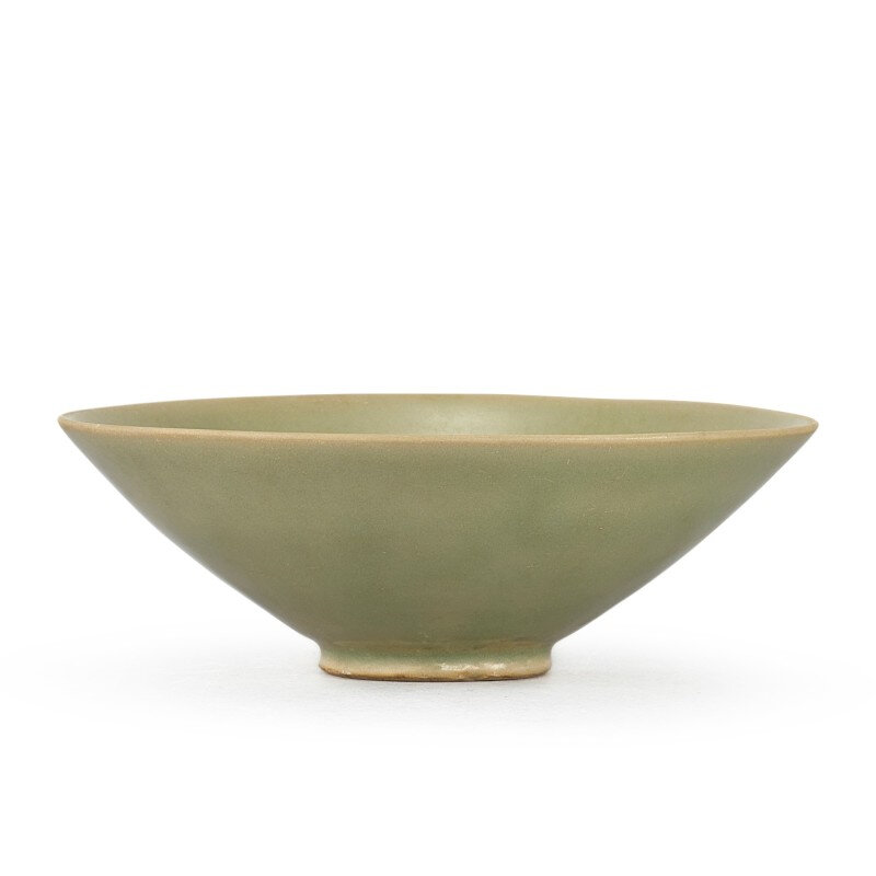 A Dongyao celadon conical bowl, Song dynasty (960-1279)