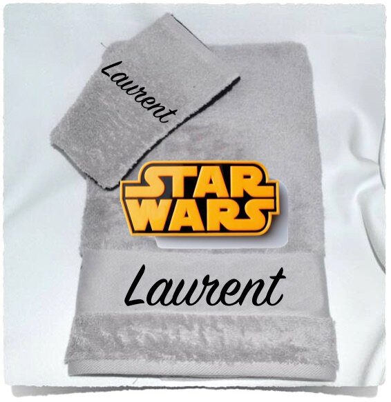 Serviette de toilette ou de douche personnalisé STAR WARS