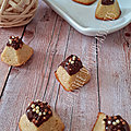 Mini pyramides amandes / chocolat 
