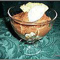 Coupe ananas frais chocolat tofu soyeux et amaretti