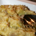 Risotto safrané aux poireaux