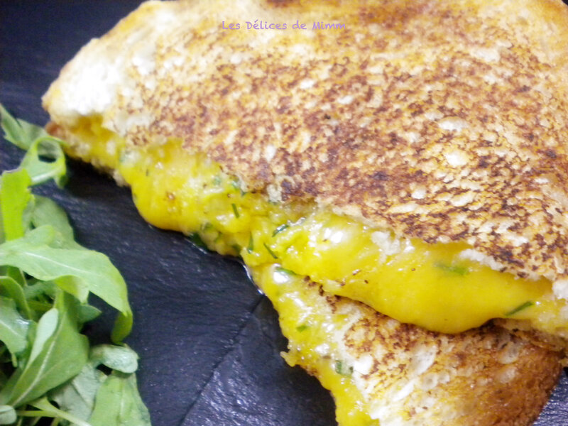 Grilled cheese au cheddar 2