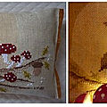 Vitrine hibou coussin