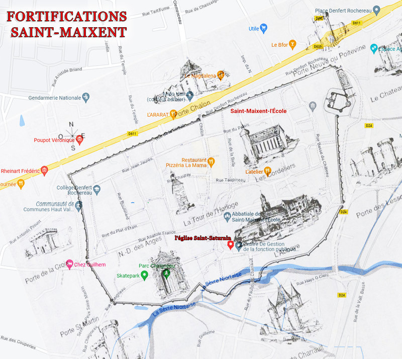 PLAN FORTIFICATION SAINT MAIXENT