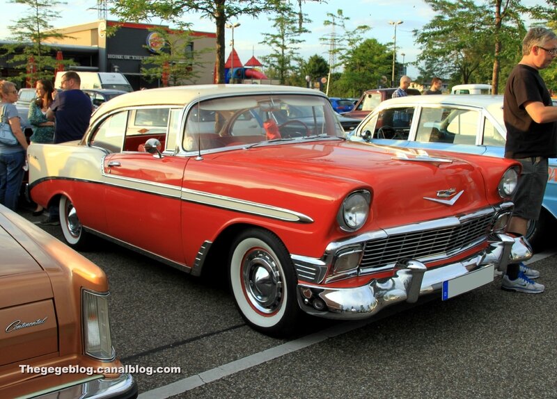 Chevrolet Belair de 1956 (Rencard Burger King juin 2017) 01