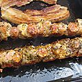 Brochettes de porc et merguez