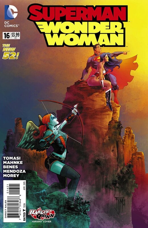 superman wonder woman 16 harley variant