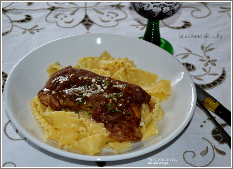 Tendrons De Veau Au Vin Rouge La Cuisine De Lilly