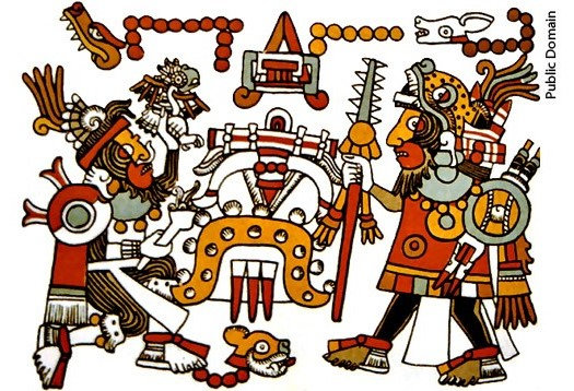 codex précolombien Zouche-Nuttall représentant le souv