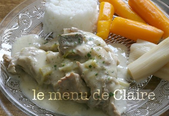 Tendrons De Veau En Blanquette Le Menu De Claire