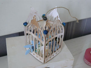 Cage Oiseau Vintage De Fils En Machines De Mamiecathy