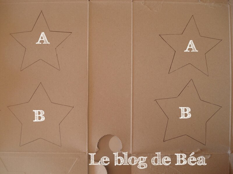 DIY étoiles 3D en carton récup