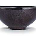 A small 'oil spot', teabowl, Song dynasty (960–1279)