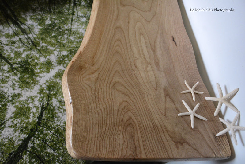 bureau bois brut forme arbre