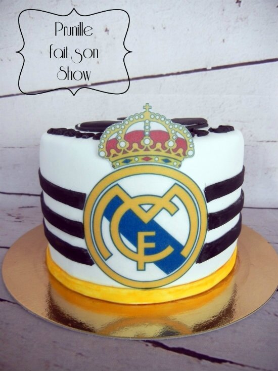 Gateau Real Madrid Vanille Framboise Prunille Fait Son Show