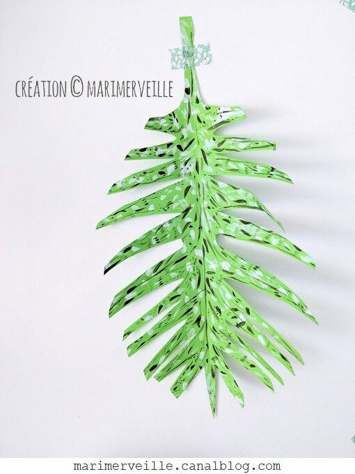feuille fausse plante - création marimerveille