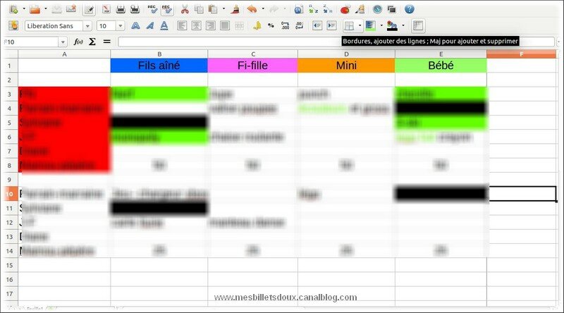 Tableau Suivi Bebe Excel