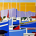 Saint Jean, le port 1950, huile sur toile 37x24 cm