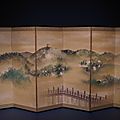paravent Sanjo Bridge & Daigo Kunden 1896