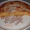 Gâteau aux pêches.