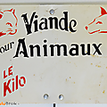 Vintage ... etiquette de boucherie * viande 
