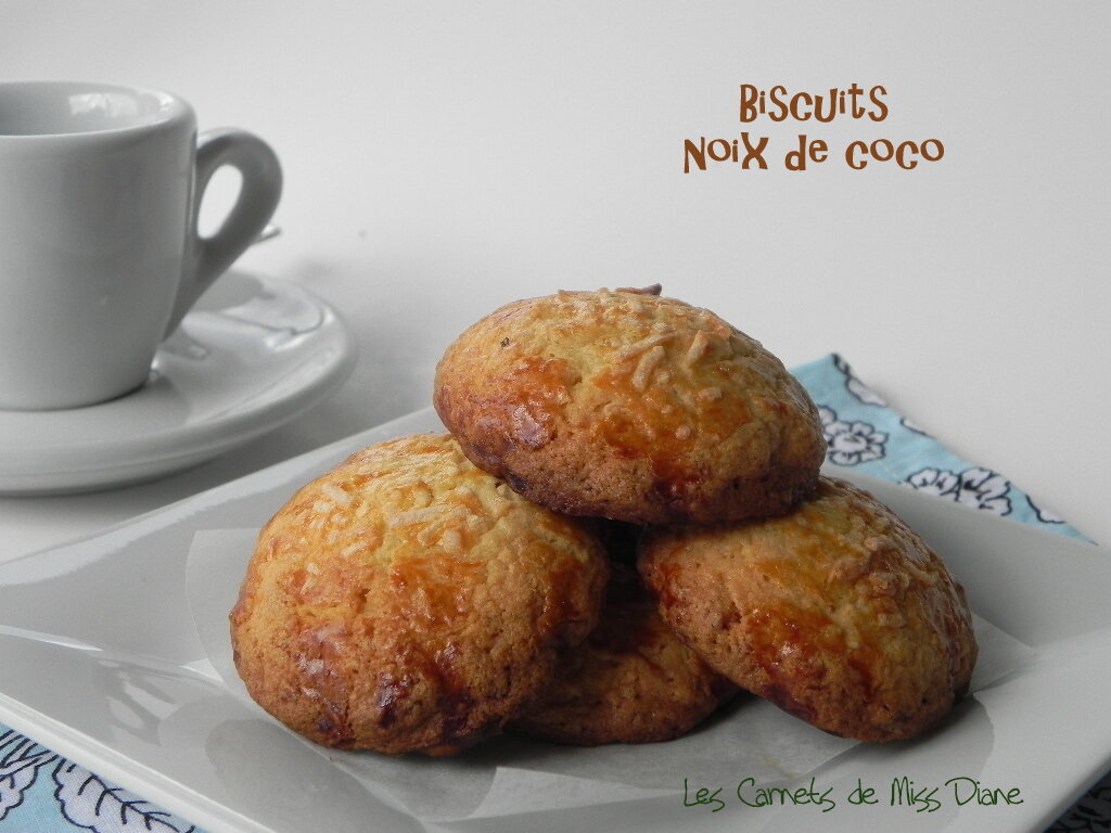 Biscuits à La Noix De Coco Sans Gluten Et Sans Lactose