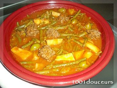 Tajine De Keftas Haricots Verts Pommes De Terre Aux Olives L