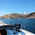 Le pont à la sortie de Dubrovnik 29 janvier 2015