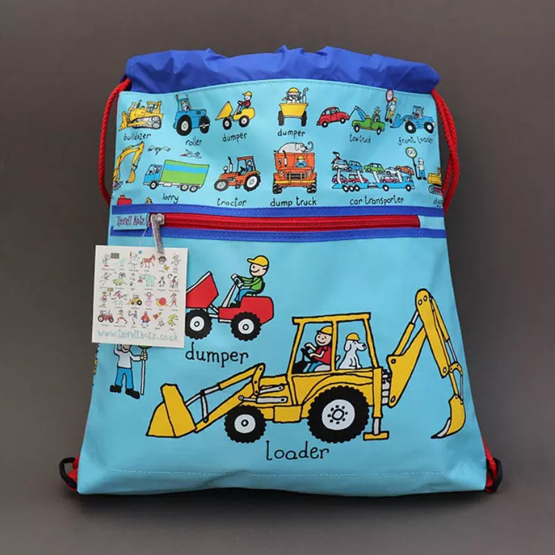 Les accessoires pour enfants sur le thème des engins, voitures, camions et tracteurs