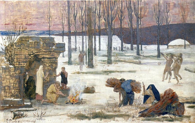 Puvis de Chavannes, L'hiver (1896)