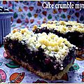 Cake crumble myrtille