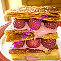 Millefeuille framboises 